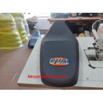 Yên xe wave RS gọt cạnh Áo thêu chỉ đỏ 