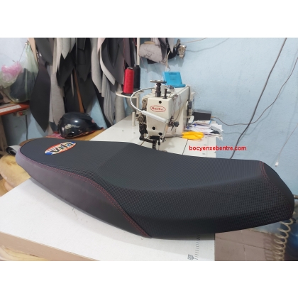 Yên xe wave RS gọt cạnh Áo thêu chỉ đỏ 